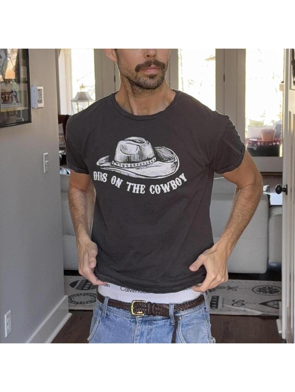 🤠 Miss Me “Dibs on the Cowboy” Graphic Tee